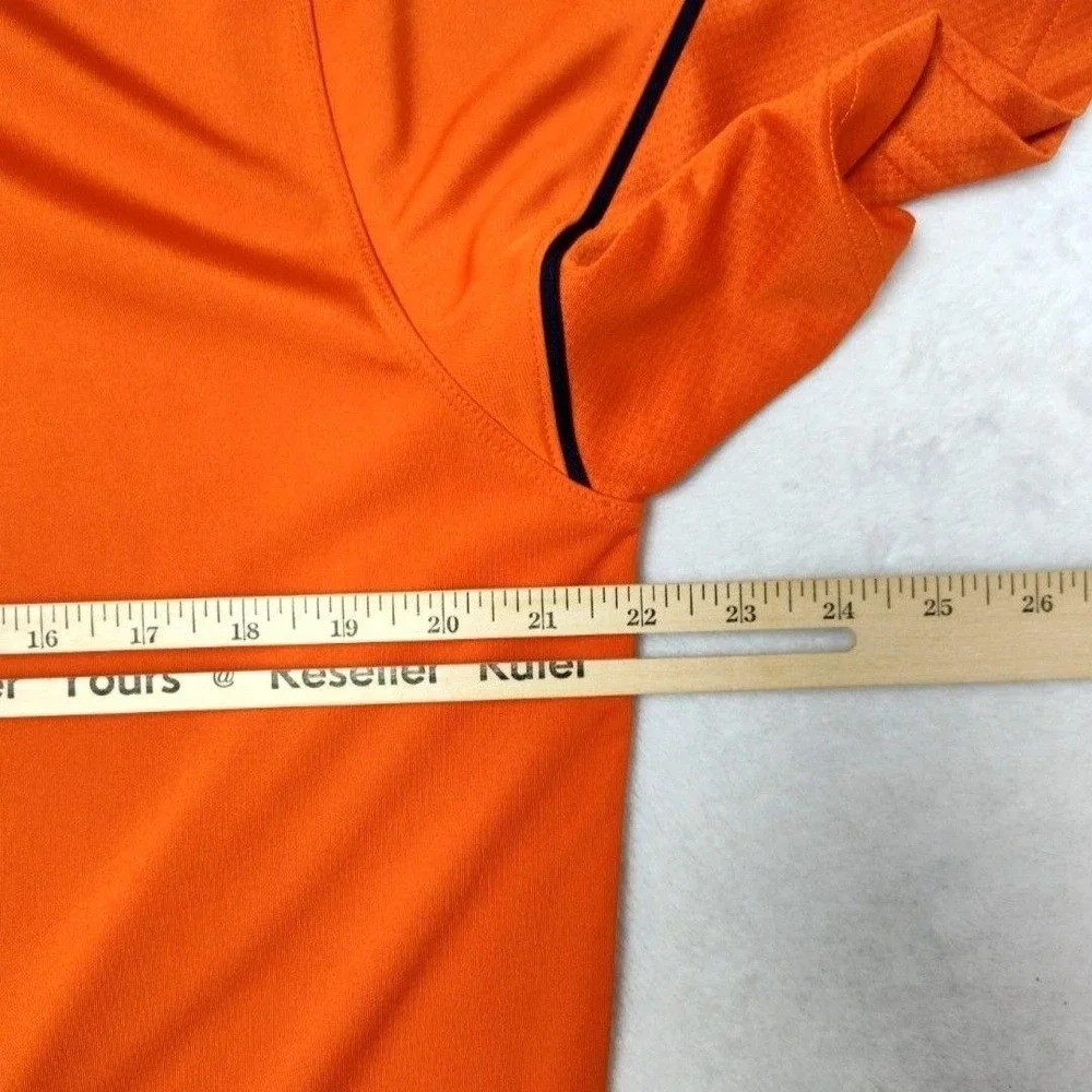 Nike Chicago Bears Polo Shirt Mens Large Orange Dri-FIT Football Training Pro